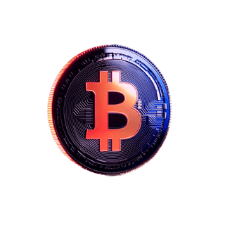 Floating data card displaying crypto market analytics visualization